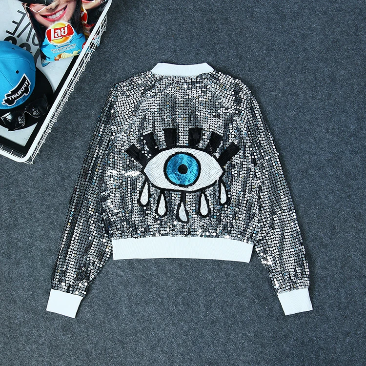 Европейская Женская мода на молнии бейсбольная форма кардиган с коротким