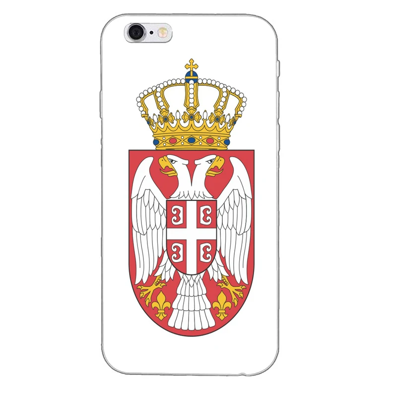 Флаг сербии мягкий, силиконовый, из ТПУ чехол для телефона для Apple Iphone 4 4s 5 5S 5C SE 6 6s плюс 7 7 plus 8 8 plus X - Цвет: serbiaflagA09