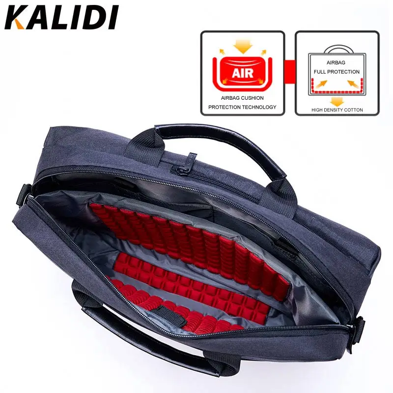 KALIDI сумка для ноутбука 15,6 дюймов, сумка на плечо для компьютера, портфель для ноутбука, сумка через плечо для мужчин и женщин, сумка для ноутбука 15 дюймов
