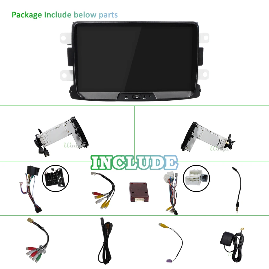 8" DSP IPS 64G Android 9.0 Car GPS Radio For Dacia Sandero Duster Renault Captur Lada Xray2 Logan 2n Navigation Screen NO DVD PC