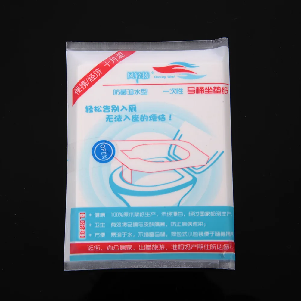 все для туалета 50 шт./упак. одноразовое покрытие на сиденье унитаза коврик 100%