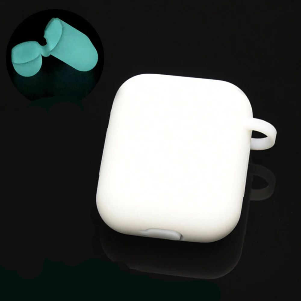 Blue luminous Чехол для наушников Apple AirPods чехол для настоящих беспроводных Bluetooth наушников Air Pods чехол Защитный AirPod аксессуары - Цвет: Blue luminous