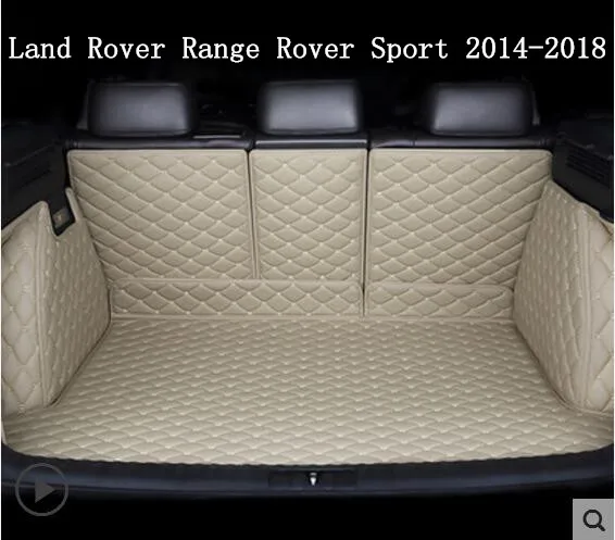 

Автомобильный вышитый кожаный полный задний багажник ЛОТОК лайнер Грузовой Коврик для Land Rover Range Rover Sport 2014 2015 2016 2017 2018 2019