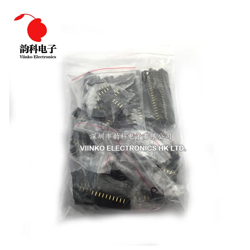 

10*10pcs Single Row Pin Female Header Socket 2.54mm Pitch 1*10p 12p 20p 2p 3p 4p 5p 6p 7p 8p Pin Connector kit