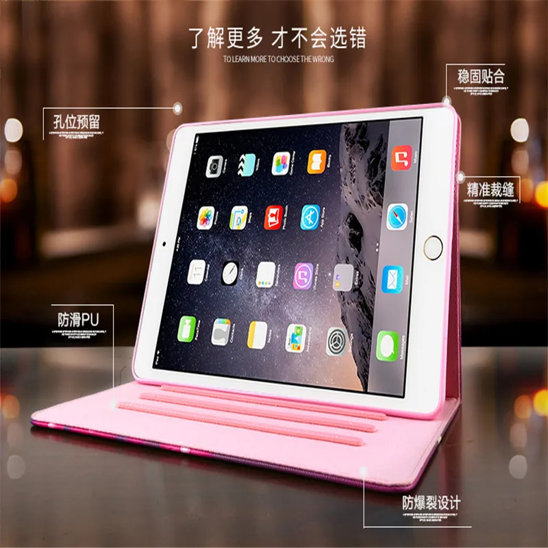 Красивая девушка иллюстрация кожаный чехол для ipad air 1 2 Новинка 2017 & 2018 A1822 A1893 pro 9