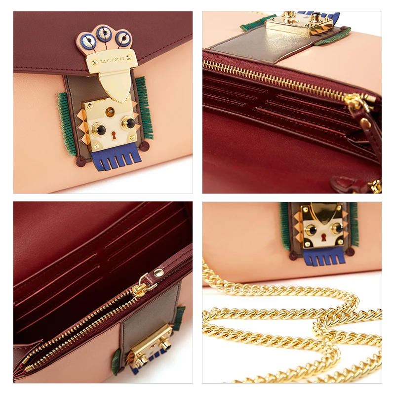 Сумка мессенджер Женская на цепочке из спилковой кожи|chain bag|crossbody bags for womenbags women |