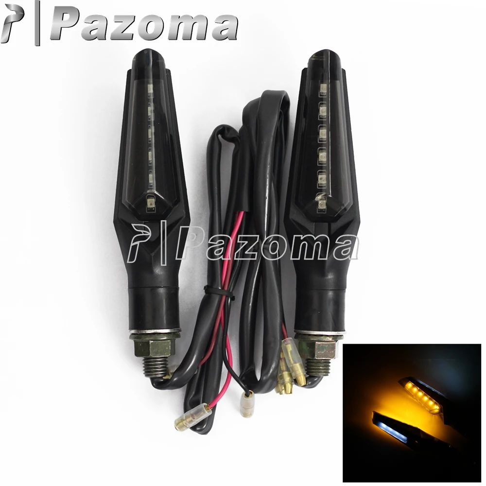 Желтый белый сигнал поворота для мотоцикла указатели свет отверстие 10 мм