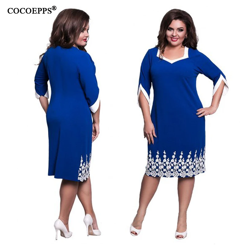 Новинка 2018 женское платье большого размера с квадратным воротником и принтом