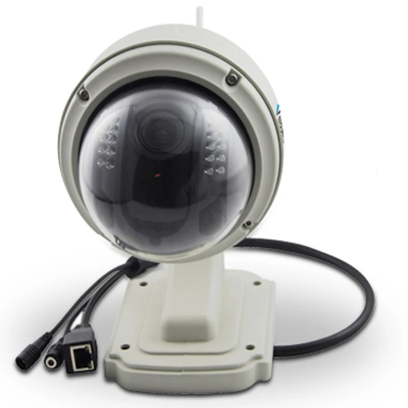 Наружная Водонепроницаемая скоростная купольная IP-камера 720P с 4-кратным
