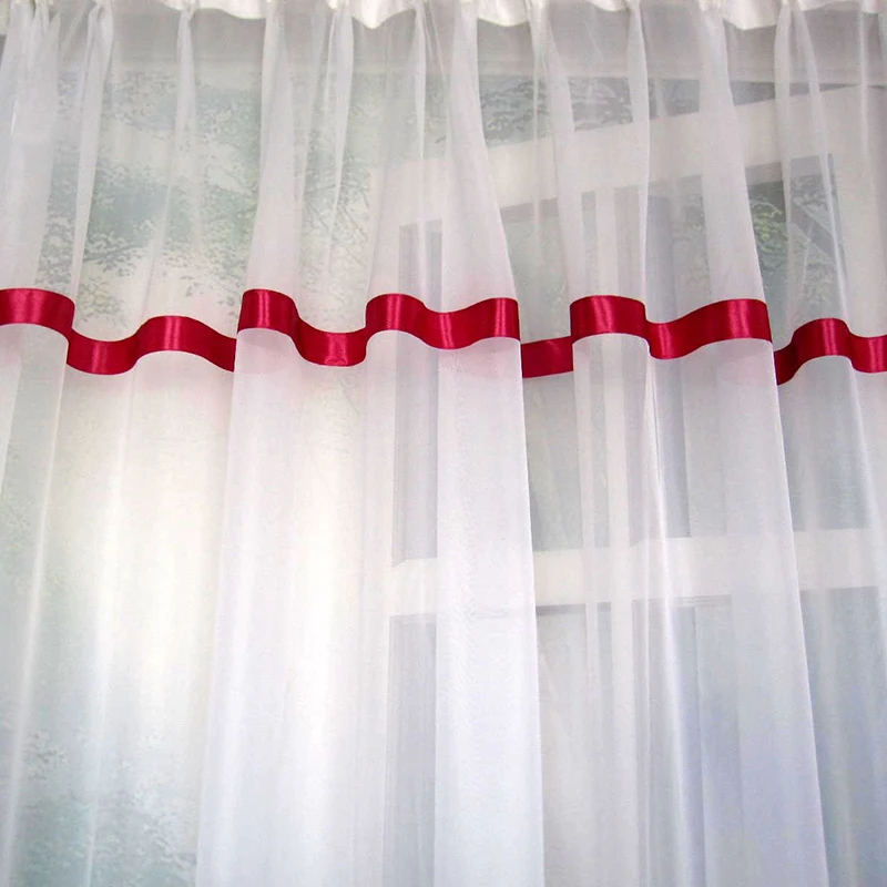 2014 роскошный белый цвет душ шторы для гостиной украшения москитная штора