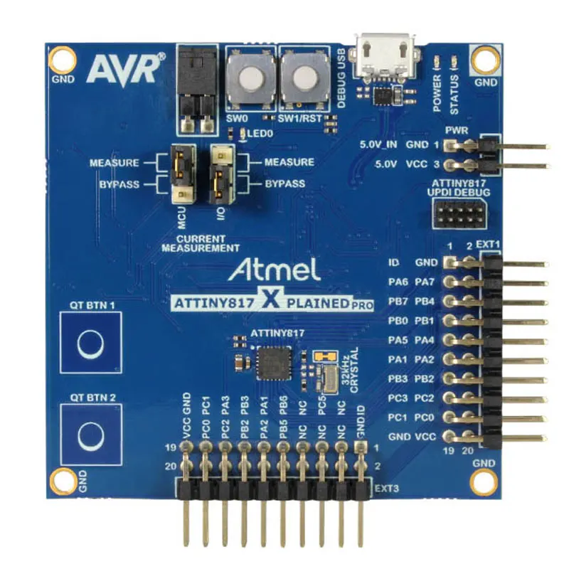 Встроенная оценочная плата ATtiny817 Pro ATtiny AVR MCU 8 бит 1 шт. x ATTINY817-XPRO - купить по