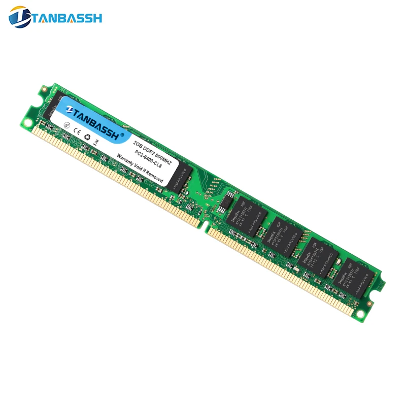 DDR2 4GB (2pcsX2GB) 2GB Ram 800Mhz PC2 6400U 240Pin 1 8 V CL6 настольная память TANBASSH|Оперативная память| |