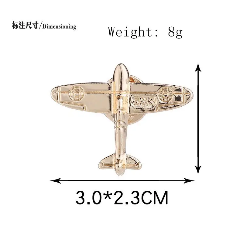 New fashion personalities airplane pin brooch tide suit collar shirt horse pin. | Украшения и аксессуары