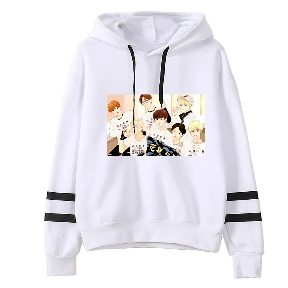 New Fashion 2018 Sprint Women KPOP BTS Print Hoodies kawaii harajuku Long Sleeve Hooded Bangtan Boys Printting Sweatshirts | Женская