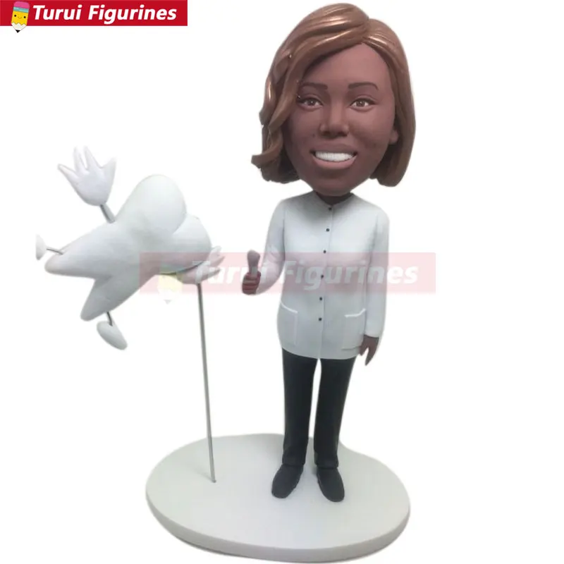 Basetkball Coach Bobble Head Caoch Глиняная фигурка персональный подарок тренера на основе