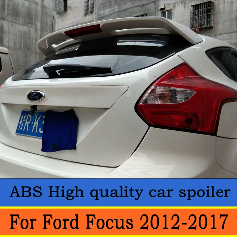 Спойлер для Ford Focus высокое качество ABS материал заднее крыло автомобиля Праймер