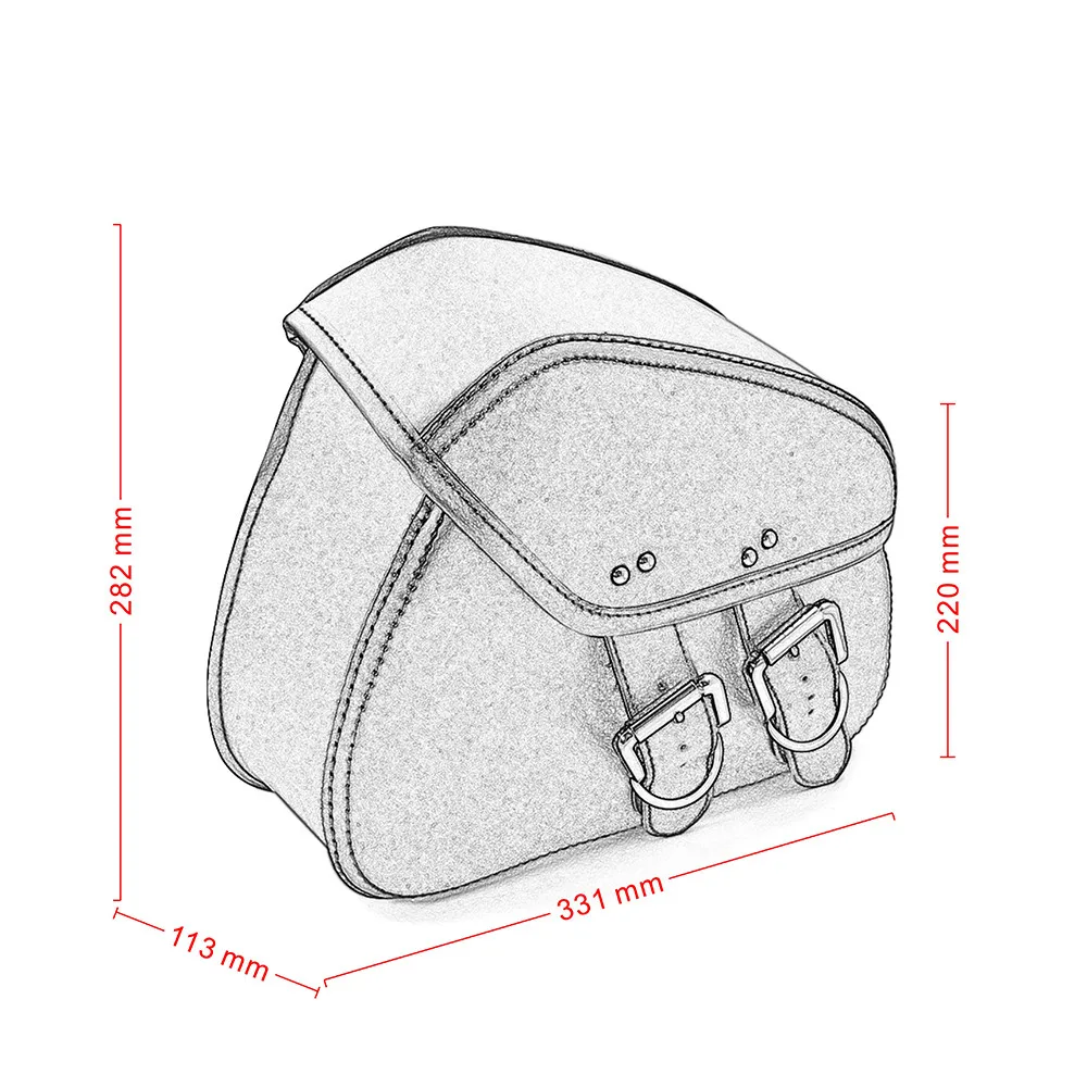 

BJMOTO 2x Universal Motorcycle leather Saddle bags Cruiser Side Storage Tool Pouches For Harley Most Motorbikes