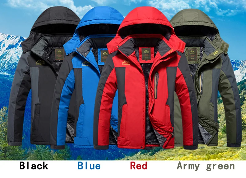 30 C FIT плюс толстый бархат вниз& парка пальто 6XL 7XL 8XL 9XL зимняя куртка мужская водонепроницаемая ветрозащитная chaquetas hombre
