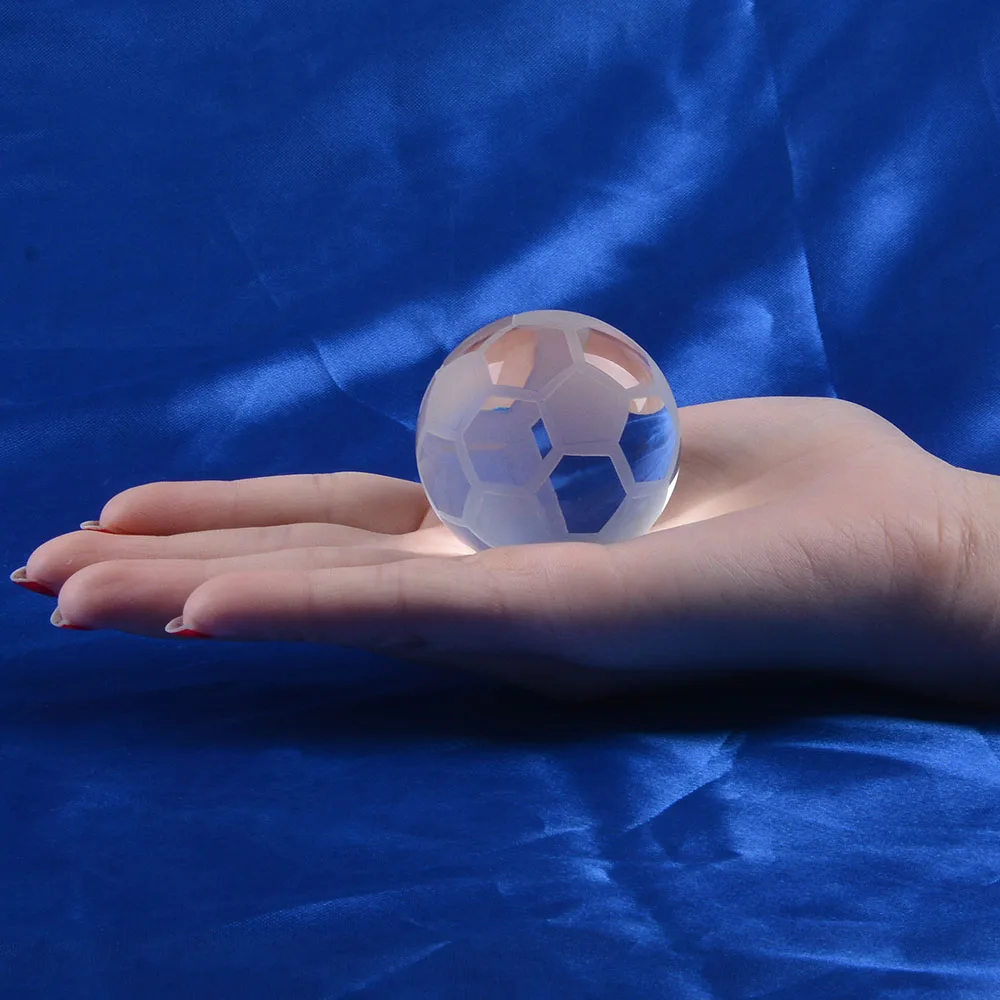1 шт./лот хрустальный футбольный орнамент стеклянный шар украшение для домашнего