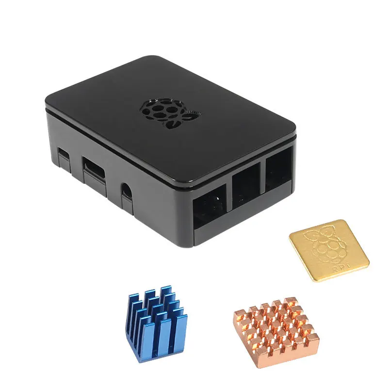 Чехол Aokin для Raspberry Pi, корпус с алюминиевым радиатором, охлаждающий вентилятор для Raspberry PI 3 Model B+ Plus, Pi 3/2