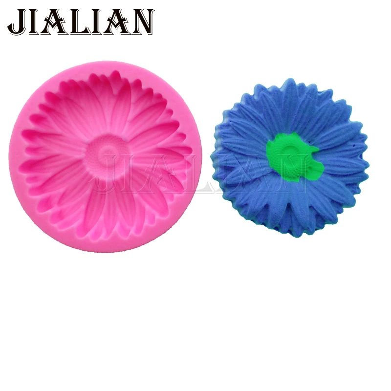 3D Cake Decoration Silicone Molds Flowers Chrysanthemum Chocolate Sugarcraft sugar Candy Mold Fondant decorating tools T0835 | Дом и сад