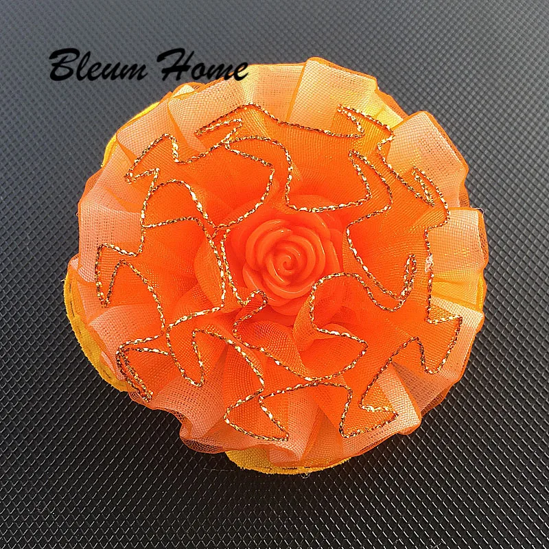 Bleum Home 2 шт. подарок для девочек красивые резинки волос с золотистыми цветами