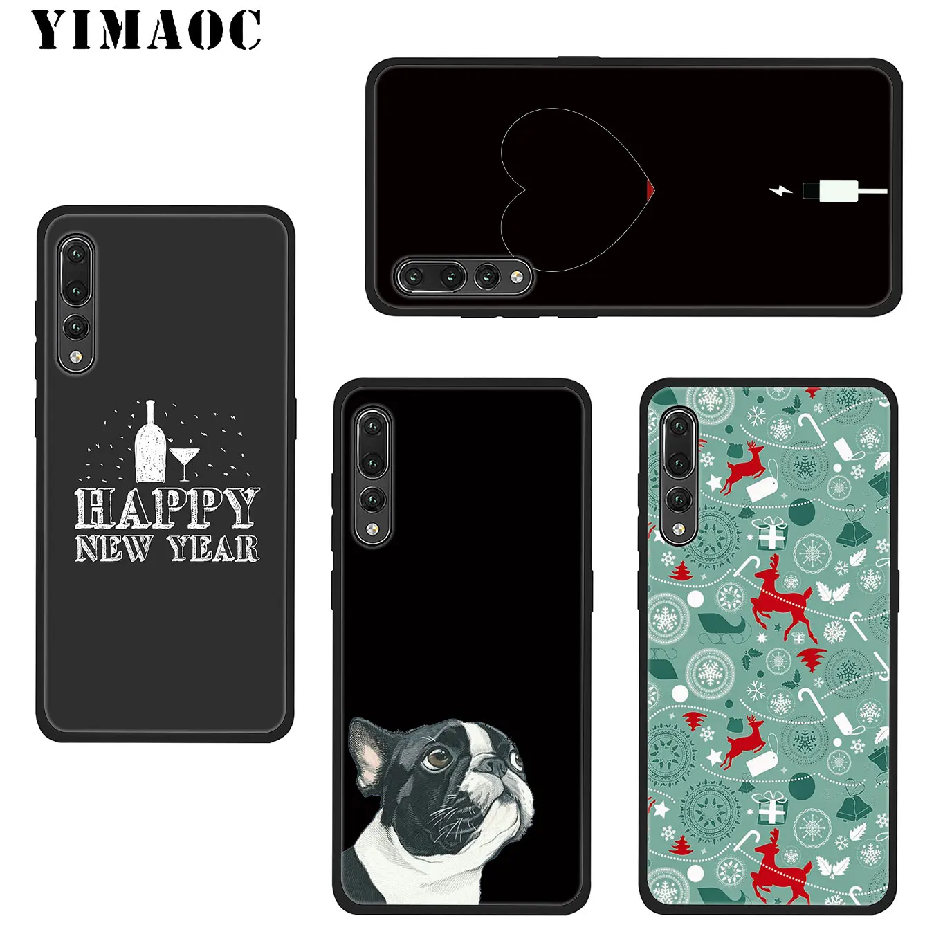 Мягкий силиконовый чехол YIMAOC для телефона Huawei Mate 30 20 10 Pro Lite Nova 5I 5t 5 3i 3 черный |