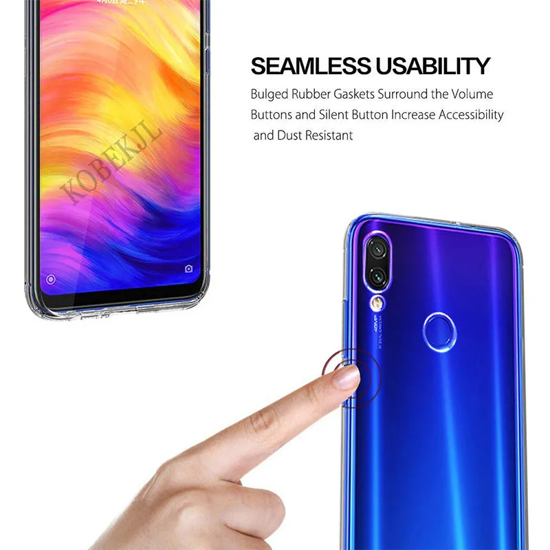 Чехол для Redmi Note 7 чехол Xiaomi Мягкая силиконовая задняя крышка телефона Note7 Pro Global Case
