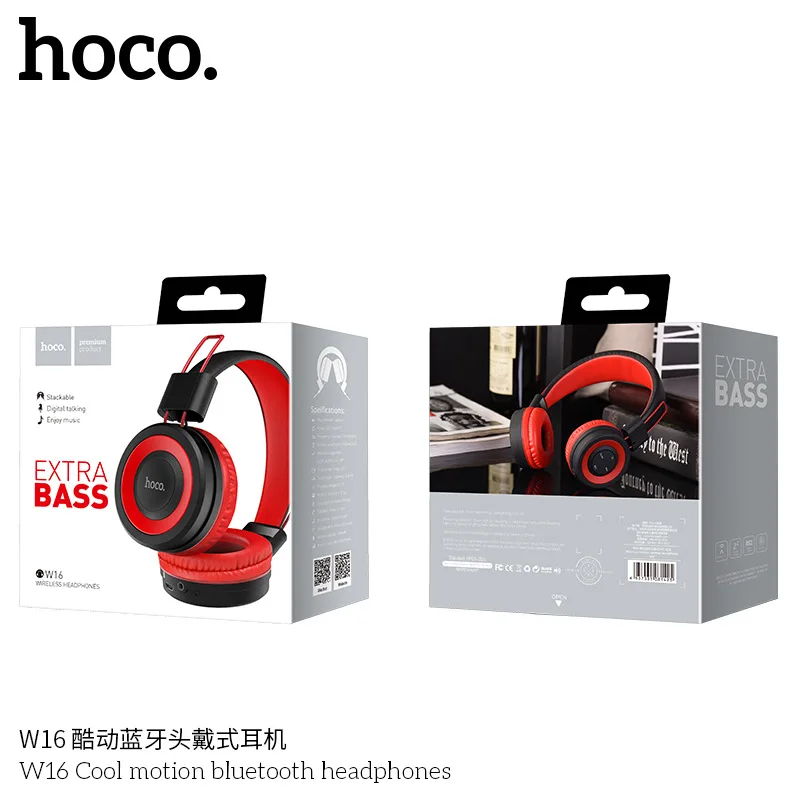 HOCO классные спортивные bluetooth-наушники, беспроводная гарнитура, геймер с микрофоном, большие наушники для iPhone XS samsung, Handsfree