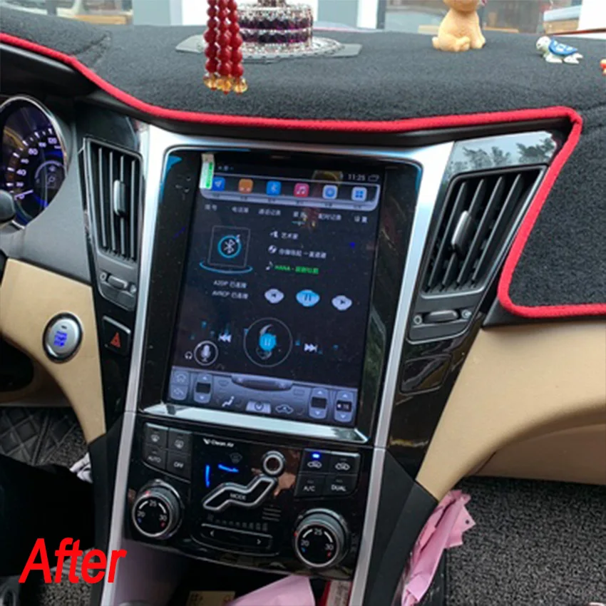 Liislee 2 din Android для hyundai Sonata большой экран Автомобильный мультимедийный плеер gps навигация Видео Радио Bluetooth