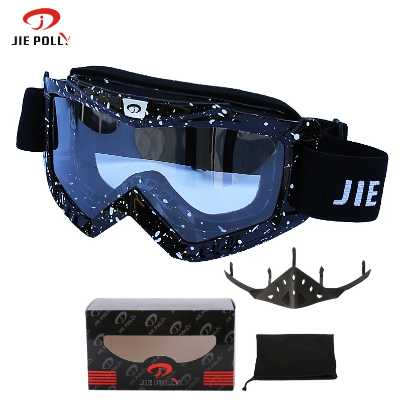 Мотокросс очки Лыжный Спорт ясно УФ защита ветрозащитный мотоцикл