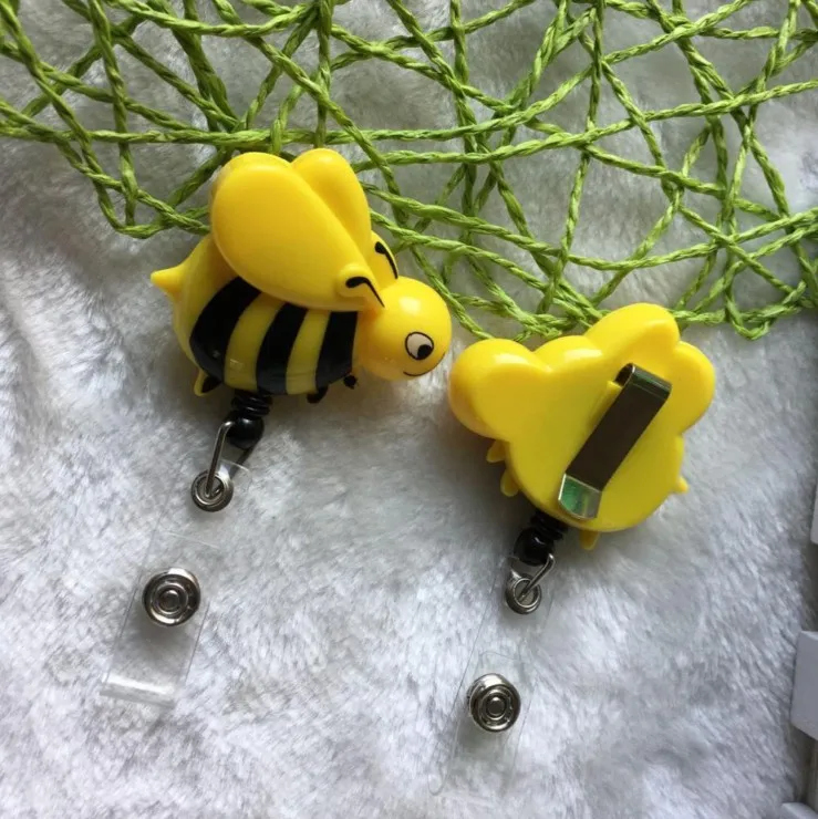 Buzzy Bee желтый дизайн выдвижной/нейлон YoYo престиж ID держатель для бейджика 3 шт./партия