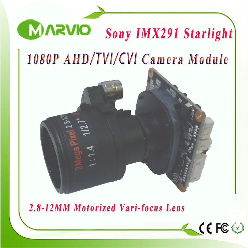 

1080P, 2,8 МП, фотовспышка с автоматическим фокусным расстоянием 1/2-12 мм,. 8 дюймов, плата модуля видеонаблюдения Sony IMX327 AHD/CVI/камера TVI