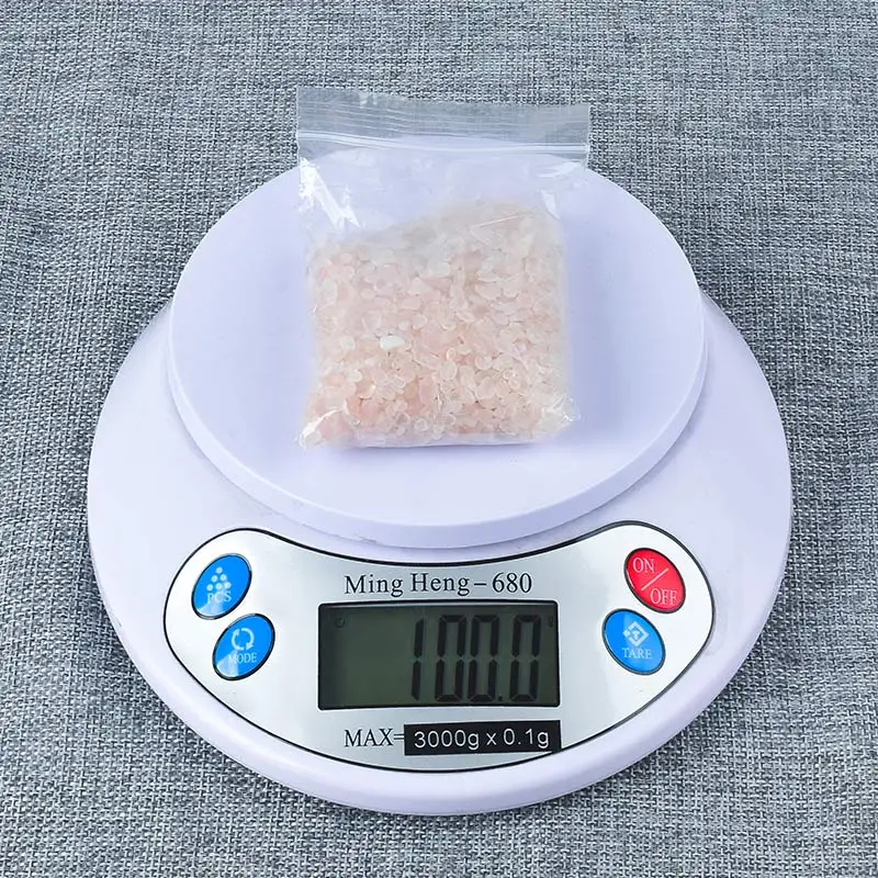 100g Натуральный драгоценный камень розовый кварц щебень 100 г минеральный чип шарик обрушенный камень украшение дома фонтан целебные кристаллы рейки - Цвет: 100g