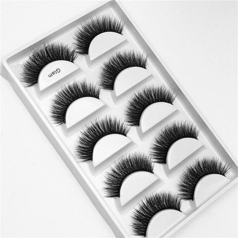 Mink False Eyelashes 3D Naturally Intensive Handmade Cross Long Eyelash Cosmetics | Красота и здоровье