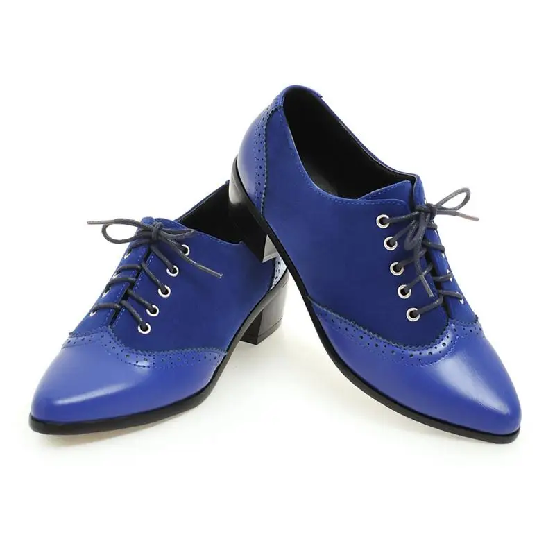 Asumer/Лидер продаж Женская обувь с острым носком на шнуровке Оксфорд sinels четыре