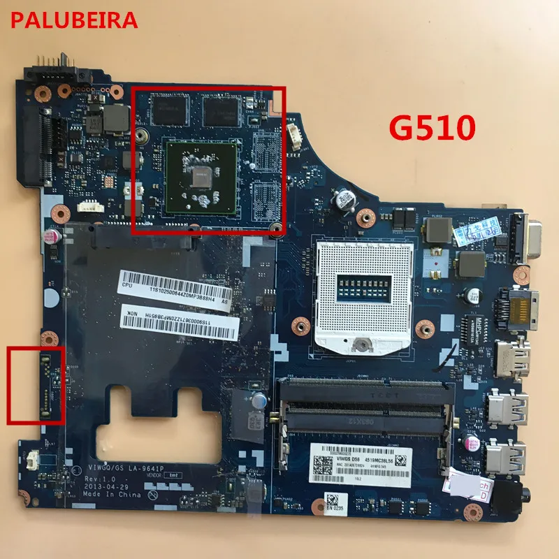 Материнская плата для Lenovo G510 совместимая с ноутбуками VIWGQGS 100%