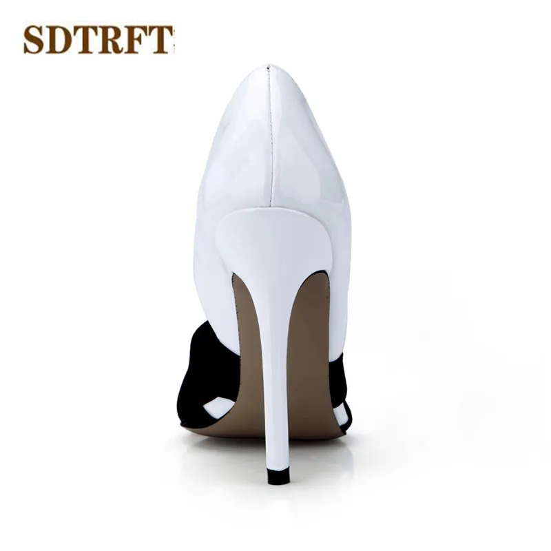 SDTRFT/Большие Размеры: 35 42 43 zapatos mujer свадебные туфли с острым носком на высоком