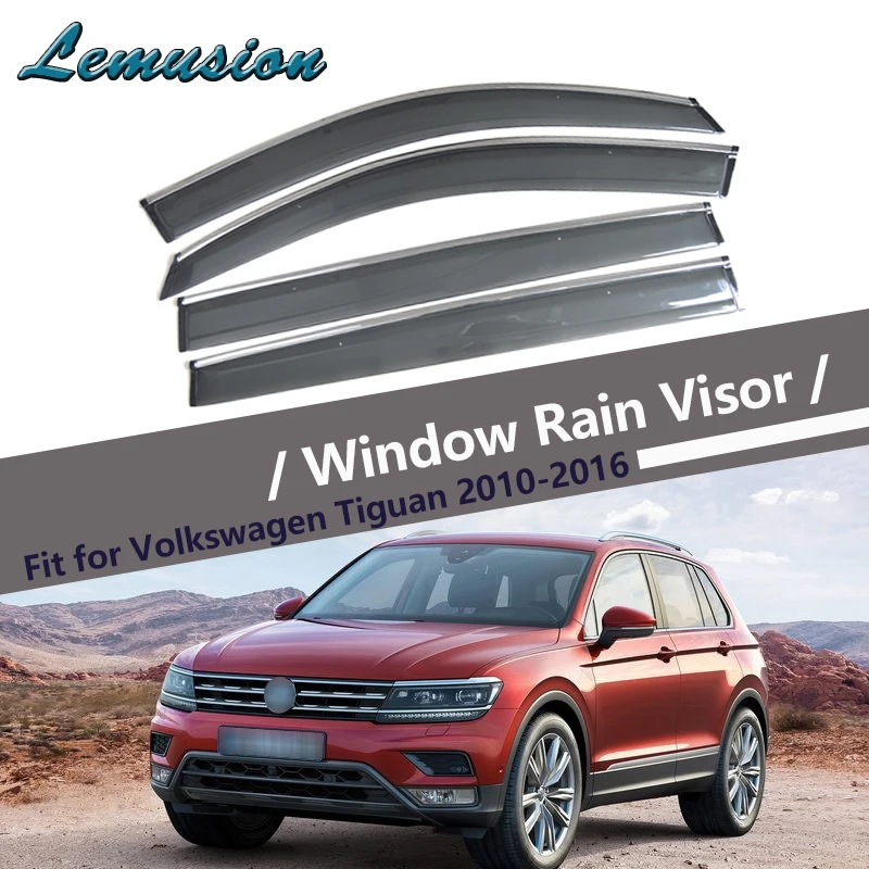 Высокое качество 4 шт. Дымовое окно дождевой козырек для VW Tiguan 2010 2011 2012 2013 2014 2015 2016