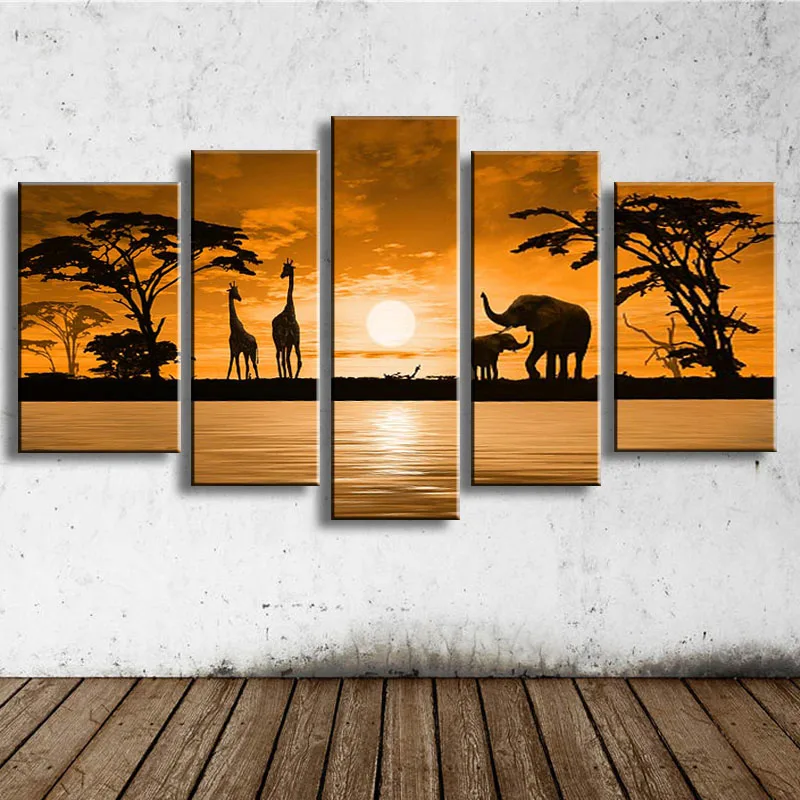 

handmade oil painting on canvas modern Africa Landscape Painting Best Art oil painting original directly from artist AR-064