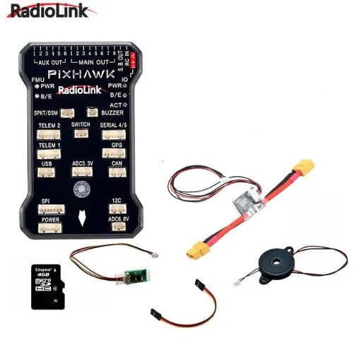 Контроллер полета Radiolink Pixhawk PIX комбинированный зуммер 4G SD карта телеметрический