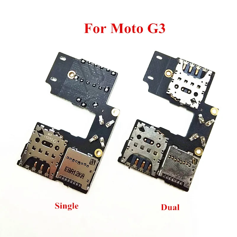 

Original Dual/Single SIM Card SD Memory Holder Slot Tray Reader Flex Cable Board For Motorola Moto G3 3rd XT1541 XT1540 XT1548