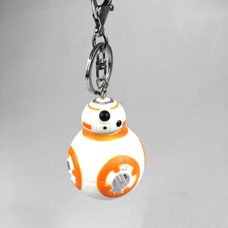 Новинка BB 8 фигурка модель игрушки брелок BB-8 робот игрушка подвеска детские игрушки фигурка R2-D2 фигурки световой меч Дарт Вейдер