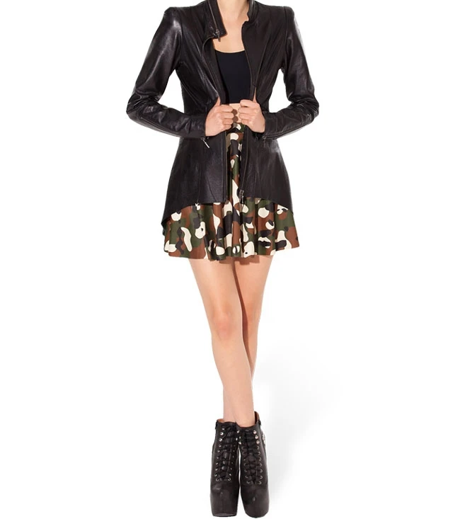 Women Skirts Summer 2015 Black Milk in Europe and America Sky Digital Printing Army Green Camouflage Pattern Skirt Free Shipping | Женская