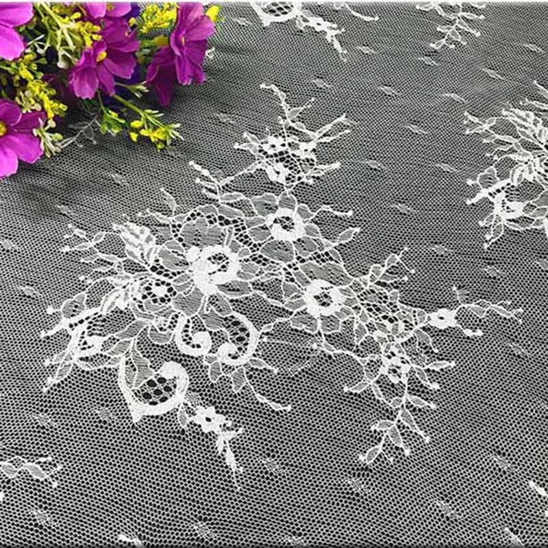 1 цвет черные ресницы кружевная ткань цветок поделки сделай сам свадебное платье