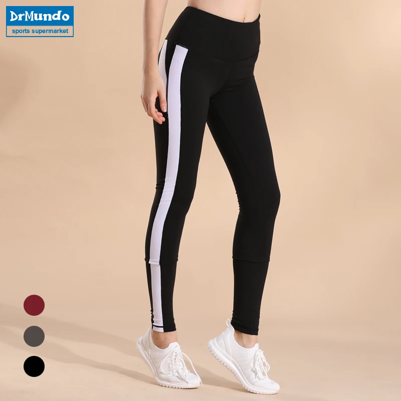Для женщин Йога эластичные брюки с высокой посадкой Фитнес спортивные