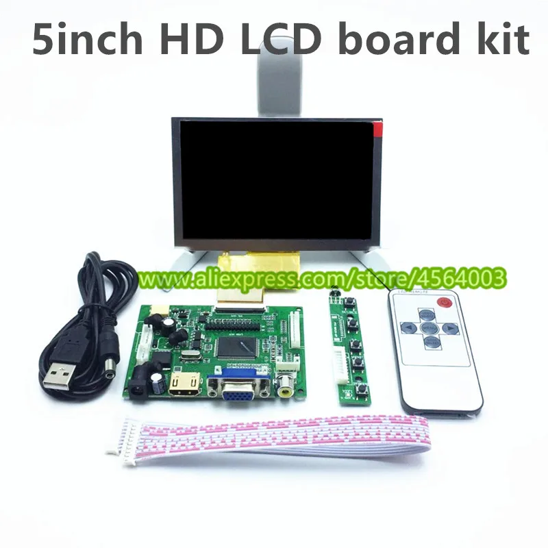 5 дюймовый 800x480 HD дисплей плата управления ЖК контроллером TTL 50 контактов для