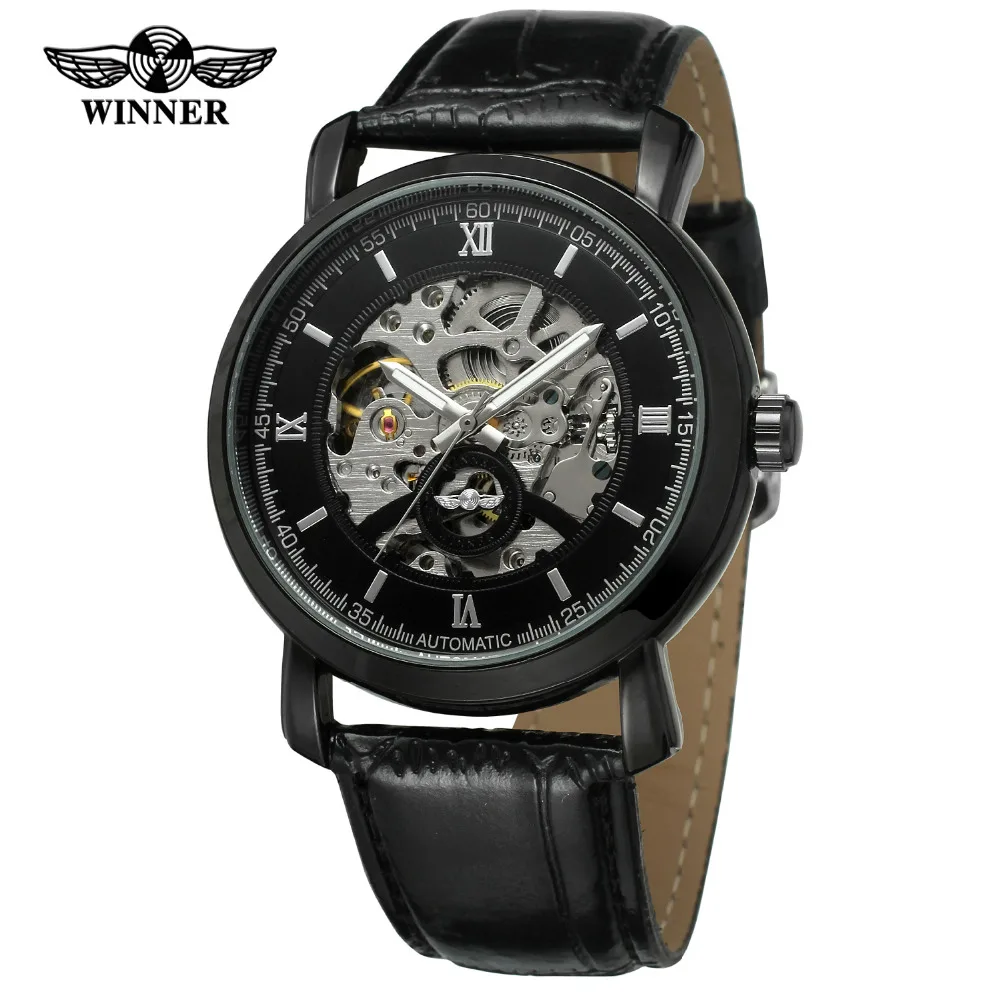 Новое поступление мужские часы T WINNER автоматические с серебристым цветом римские