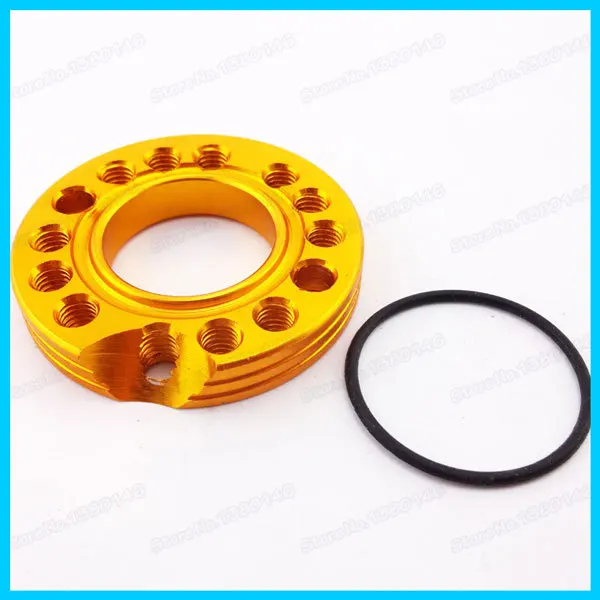 Золотой регулятор Carb с ЧПУ 28 мм карбюратор Спиннер пластина впускная труба для