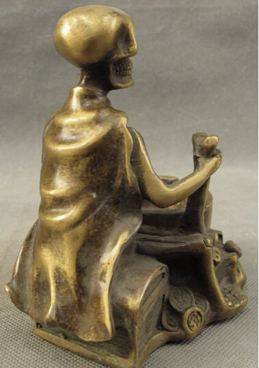 Горячая Распродажа --- 426 +++ фольклорная фотография резная череп статуя пепельница